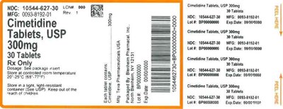 Label (Label Cimetidine Tabs 300mg  Bpi(10544 627 30) Teva(0093 8192 01) Rev1)